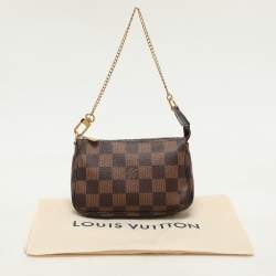 Louis Vuitton Damier Ebene Canvas Mini Pochette Accessoires Bag