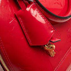 Louis Vuitton Red Monogram Vernis Leather Alma BB Shoulder Bag