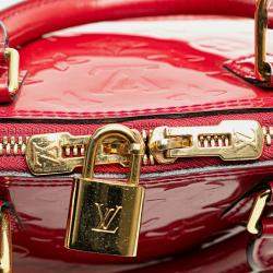 Louis Vuitton Red Monogram Vernis Leather Alma BB Shoulder Bag
