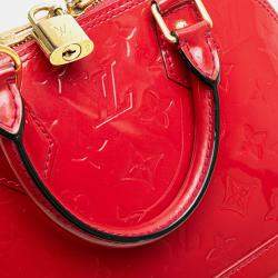 Louis Vuitton Red Monogram Vernis Leather Alma BB Shoulder Bag