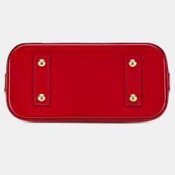 Louis Vuitton Red Monogram Vernis Leather Alma BB Shoulder Bag