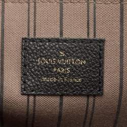 Pre Owned Louis Vuitton Black Monogram Empreinte Pochette Metis Bag