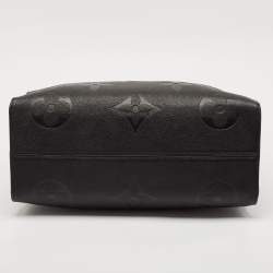 Pre Owned حقيبة لوي فيتون اونتيغو جلد مطبوع مونوغرامي أسود متوسطة