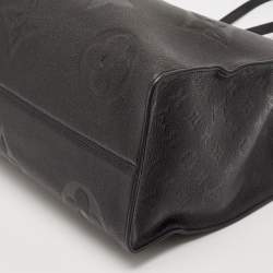 Pre Owned حقيبة لوي فيتون اونتيغو جلد مطبوع مونوغرامي أسود متوسطة