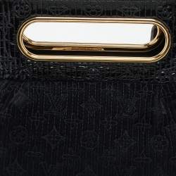 مملوكة مسبقًا Louis Vuitton Black Monogram Suede and Patent Leather Limited Edition Motard Afterdark Bag