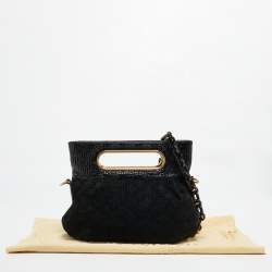 مملوكة مسبقًا Louis Vuitton Black Monogram Suede and Patent Leather Limited Edition Motard Afterdark Bag