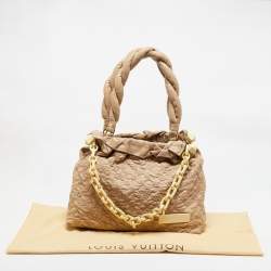 Pre Owned حقيبة لوي فيتون إصدار محدود ستراتوس اوليمب جلد مونوغرامي بيج متوسطة