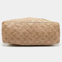 Pre Owned حقيبة لوي فيتون إصدار محدود ستراتوس اوليمب جلد مونوغرامي بيج متوسطة