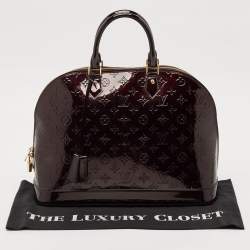 مملوكة مسبقًا Louis Vuitton Amarante Monogram Vernis Alma GM Bag