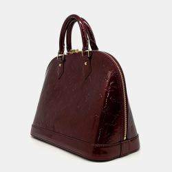 Louis Vuitton Red Patent Leather Vernis Alma PM Bag
