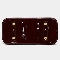 Louis Vuitton Red Patent Leather Vernis Alma PM Bag