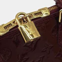 Louis Vuitton Red Patent Leather Vernis Alma PM Bag