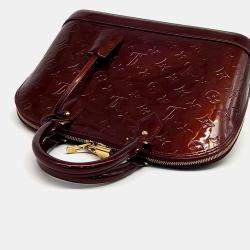 Louis Vuitton Red Patent Leather Vernis Alma PM Bag