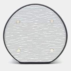 Pre Owned Louis Vuitton Black Silver Leather Epi Cannes bag