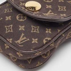 Pre Owned Louis Vuitton Monogram Mini Lin Canvas Pochette Cancun Bag