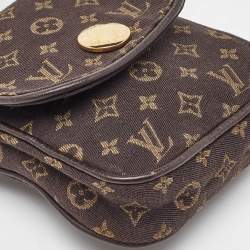 Pre Owned Louis Vuitton Monogram Mini Lin Canvas Pochette Cancun Bag