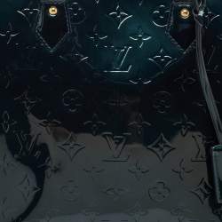 Pre Owned Louis Vuitton Blue Nuit Monogram Vernis Alma GM Bag