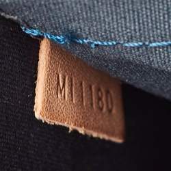 Pre Owned Louis Vuitton Blue Nuit Monogram Vernis Alma GM Bag