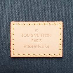 Pre Owned Louis Vuitton Blue Nuit Monogram Vernis Alma GM Bag