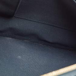 Pre Owned Louis Vuitton Blue Nuit Monogram Vernis Alma GM Bag