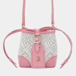 Louis Vuitton Ecru Beige Pink Jacquard Since 1854 Noe Purse Shoulder Bag