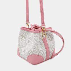 Louis Vuitton Ecru Beige Pink Jacquard Since 1854 Noe Purse Shoulder Bag