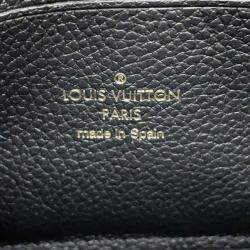 Louis Vuitton Noir Monogram Empreinte Leather Pochette Double Zip Shoulder Bag