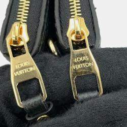 Louis Vuitton Noir Monogram Empreinte Leather Pochette Double Zip Shoulder Bag