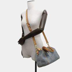 Louis Vuitton Blue Damier Denim Speedy Bandouliere 25 Handbag