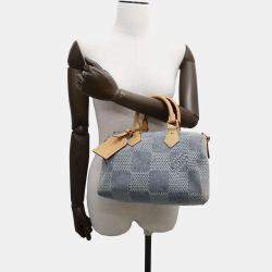 Louis Vuitton Blue Damier Denim Speedy Bandouliere 25 Handbag