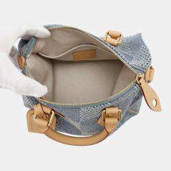 Louis Vuitton Blue Damier Denim Speedy Bandouliere 25 Handbag