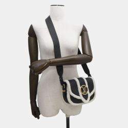 Louis Vuitton Noir Calf Leather Shearling Lv Pont Neuf Soft PM Shoulder Bag