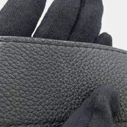 Louis Vuitton Noir Calf Leather Shearling Lv Pont Neuf Soft PM Shoulder Bag