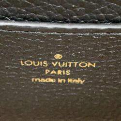 Louis Vuitton Noir Calf Leather Shearling Lv Pont Neuf Soft PM Shoulder Bag