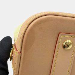 Louis Vuitton Damierious Peach Damier Ebene Canvas Alma BB Handbag
