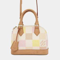 Louis Vuitton Damierious Peach Damier Ebene Canvas Alma BB Handbag