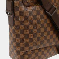 Pre Owned Louis Vuitton Damier Ebene Canvas Olaf MM Shoulder Bag