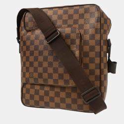 Pre Owned Louis Vuitton Damier Ebene Canvas Olaf MM Shoulder Bag