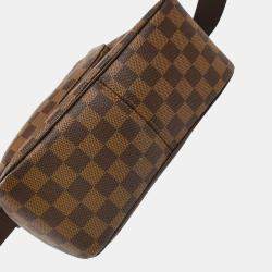 Pre Owned Louis Vuitton Damier Ebene Canvas Olaf MM Shoulder Bag