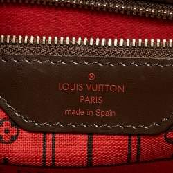 Louis Vuitton Damier Ebene Canvas Neverfull MM Bag