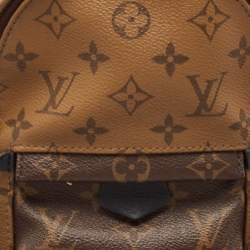 Pre Owned Louis Vuitton Monogram Reverse Canvas Mini Palm Spring Backpack