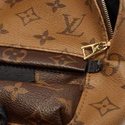 Pre Owned Louis Vuitton Monogram Reverse Canvas Mini Palm Spring Backpack