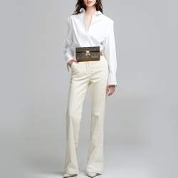 Pre Owned Louis Vuitton Monogram Canvas S Lock Belt Pouch