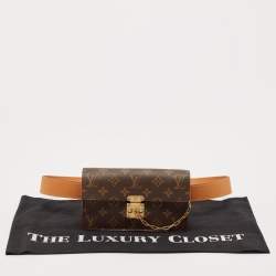 Pre Owned Louis Vuitton Monogram Canvas S Lock Belt Pouch