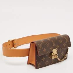 Pre Owned Louis Vuitton Monogram Canvas S Lock Belt Pouch