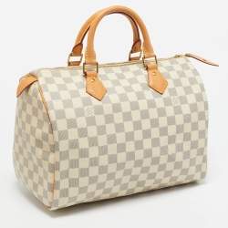 Pre Owned Louis Vuitton Damier Azur Canvas Speedy 30 Bag