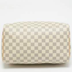 Pre Owned Louis Vuitton Damier Azur Canvas Speedy 30 Bag