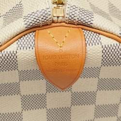 Pre Owned Louis Vuitton Damier Azur Canvas Speedy 30 Bag