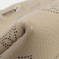 Louis Vuitton Beige, Galle Mahina Leather Bella Shoulder Bag