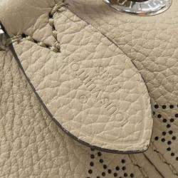 Louis Vuitton Beige, Galle Mahina Leather Bella Shoulder Bag